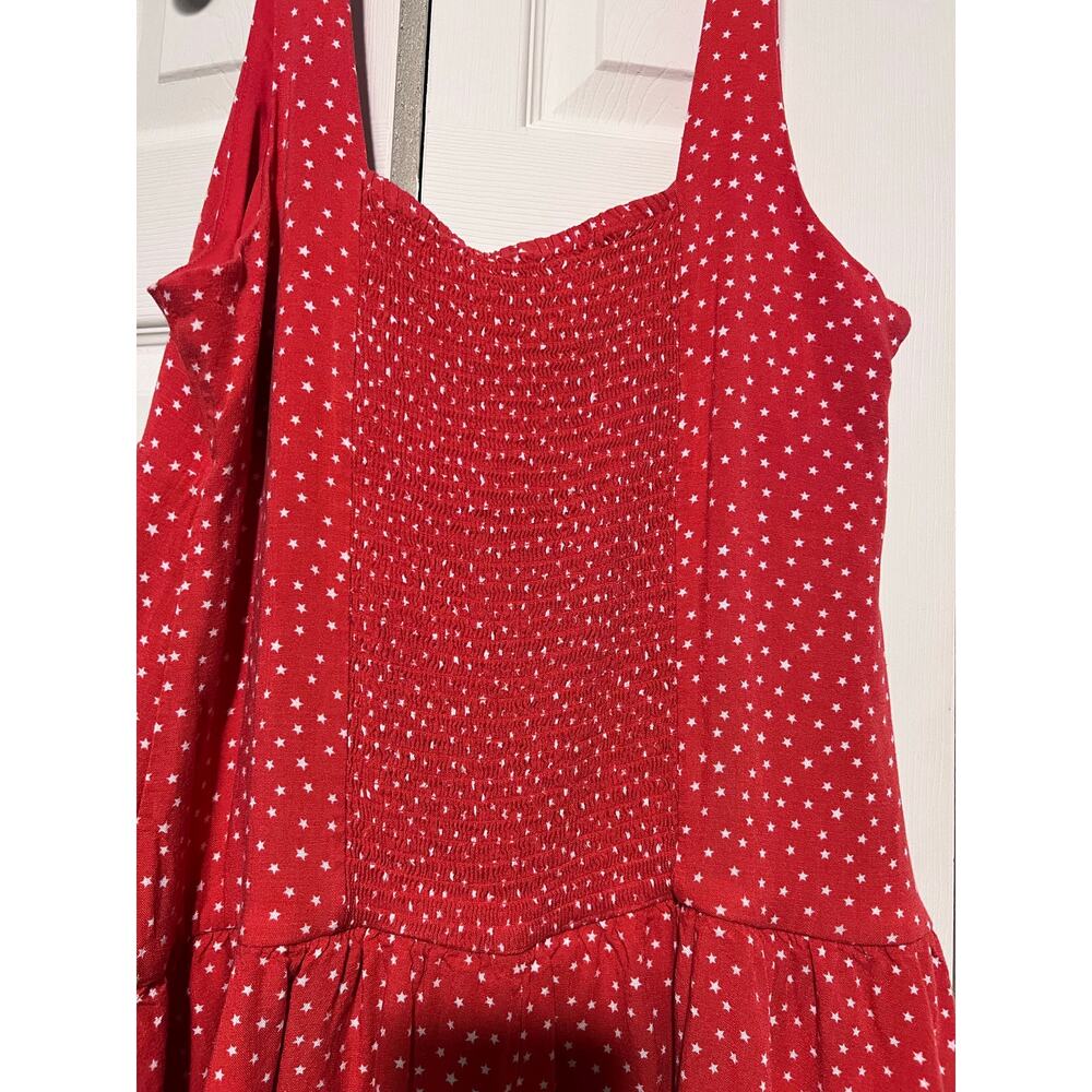Wild Fable XXL Red Star Print Mini Dress Sleeveless - Picture 6 of 8